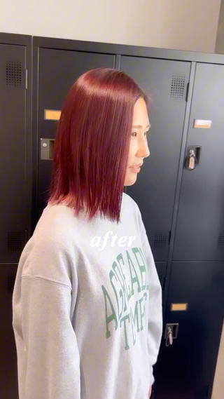 ミディアム カラー デザインカラー 🥨HAZUKiのヘアスタイル