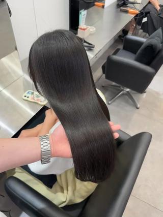 ロング 髪質改善×縮毛矯正 Core梅田　片山のヘアスタイル