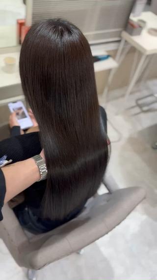 ロング 髪質改善×縮毛矯正 Core 片山健太のヘアスタイル
