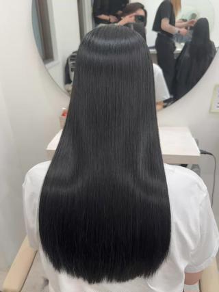 ロング 髪質改善×縮毛矯正 Core梅田　片山のヘアスタイル