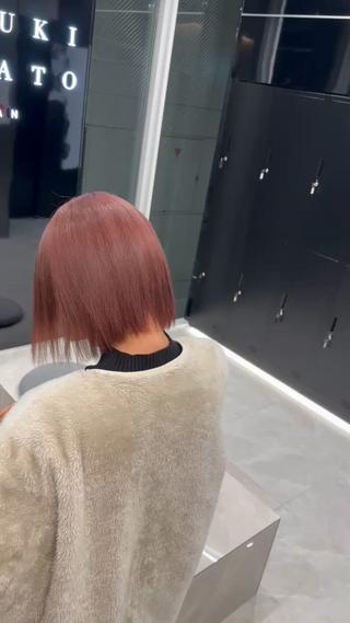 ショート カラー HARUKI MINATO japan 仙台店所属・✨【髪質改善/縮毛 矯正】✨ゆうほのヘアスタイル