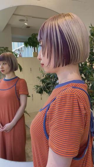 ショート カラー 🎨ショートの神様 /神評価🎨原田公祐のヘアスタイル