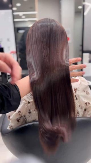 ロング パーマ ioeわかめようじ/ 縮毛矯正/髪質改善のヘアスタイル