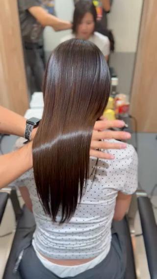 ロング パーマ ioeわかめようじ/ 縮毛矯正/髪質改善のヘアスタイル