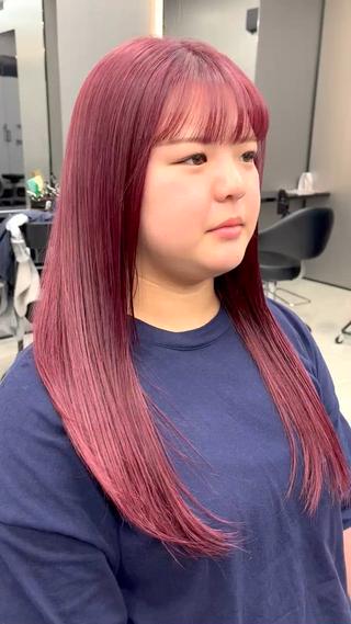 ロング カラー ioeわかめようじ/ 縮毛矯正/髪質改善のヘアスタイル