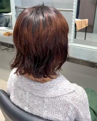 【menu】 カット+パーマオフストレート+トリートメント
パーマ取りもご相談ください！ 