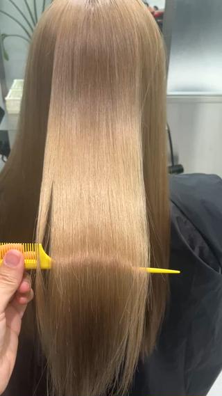 ロング カラー GOTODAY シェアサロン梅田NU茶屋町店所属・髪質改善/艶カラー 縮毛矯正/みほのヘアスタイル