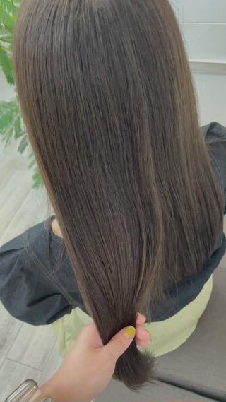 ロング カラー ヘアアレンジ 前髪顔周り✂️店長 ❤️アマミヤ❤️のヘアスタイル