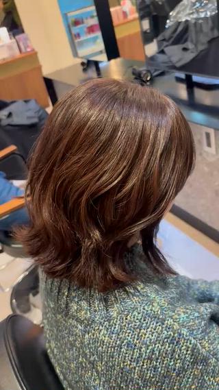 ミディアム カラー メンズ特化/ 透明感カラー/りなのヘアスタイル
