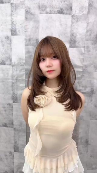 セミロング 永田竜一/髪質改善/ 大人可愛い/レイヤーのヘアスタイル