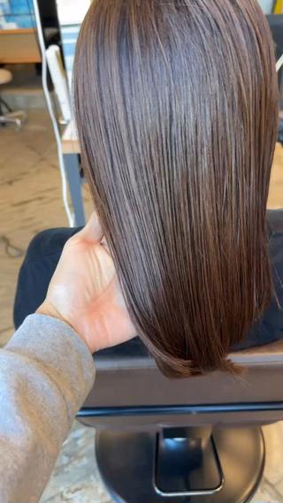 セミロング カラー 永田竜一/髪質改善/ 大人可愛い/レイヤーのヘアスタイル
