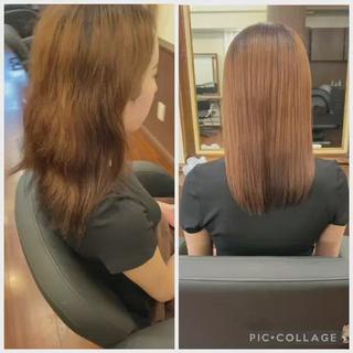 セミロング 名古屋栄の髪質改善 トリートメント/清田のヘアスタイル