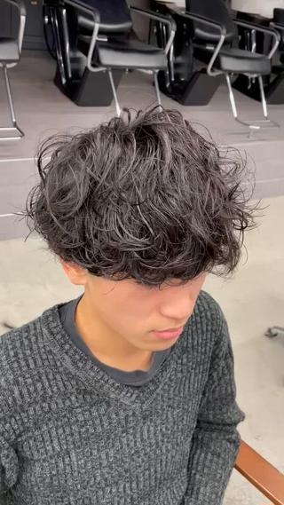 無造作パーマ 
