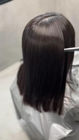 ミディアム 縮毛矯正/髪質改善 /辻部雅人のヘアスタイル