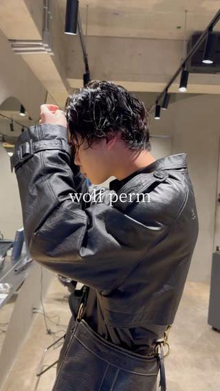 ミディアム パーマ メンズ 🌈圧倒的デザイン パーマ　関和希のヘアスタイル