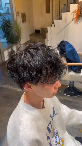 パーマ メンズ 🟦ROOM MEN 瀬古 侑輝🟦のヘアスタイル