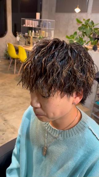パーマ メンズ 🟦ROOM MEN 瀬古 侑輝🟦のヘアスタイル
