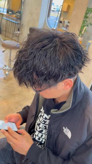 パーマ メンズ 🟦ROOM MEN 瀬古 侑輝🟦のヘアスタイル