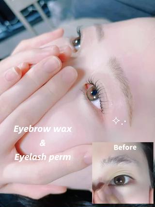 人気アイブロウワックスまつげパーマメニュー