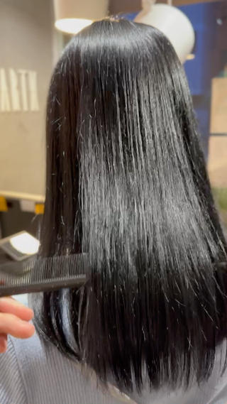 セミロング カラー メンズ 艶髪カラー/透明感 美髪/白髪/ﾑﾅｶﾀのヘアスタイル