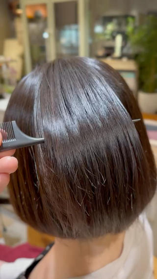 ショート カラー 艶髪カラー/透明感 美髪/白髪/ﾑﾅｶﾀのヘアスタイル