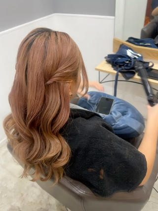 ハーフアップarrange 