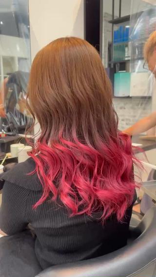 セミロング カラー 近江 直毅のヘアスタイル