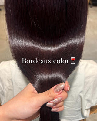 ロング カラー 小木曽 里華のヘアスタイル