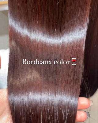 ロング カラー 小木曽 里華のヘアスタイル