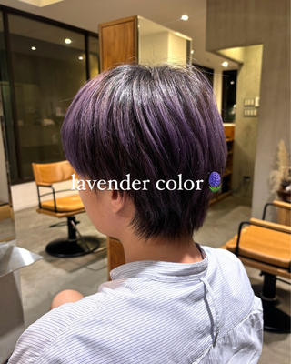 カラー メンズ 小木曽 里華のヘアスタイル