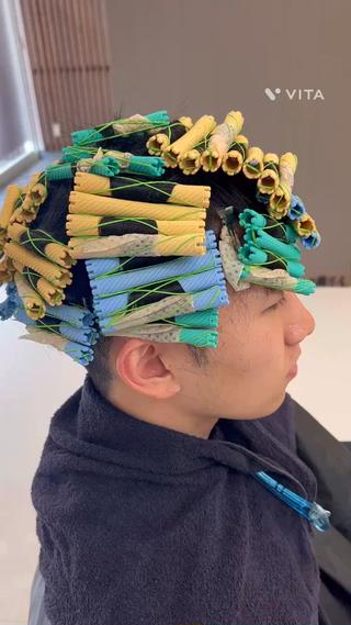 ショート パーマ メンズ KEN 🌟のヘアスタイル