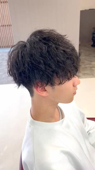 ショート パーマ メンズ KEN 🌟のヘアスタイル