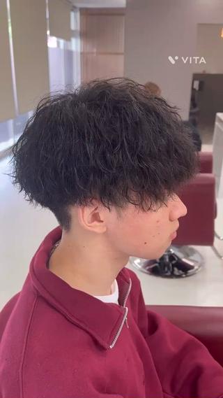 ショート パーマ メンズ KEN 🌟のヘアスタイル