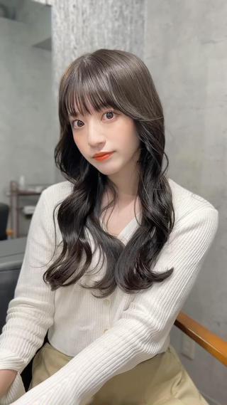 ロング カラー ヘアアレンジ 【韓国くびれ】ヘア 💕田中将吾のヘアスタイル