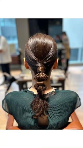 セミロング カラー ヘアアレンジ 髙木美緒🌿 レイヤー/アレンジのヘアスタイル