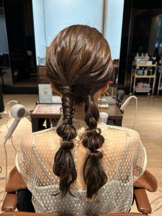 ロング カラー ヘアアレンジ 髙木美緒🌿 レイヤー/アレンジのヘアスタイル