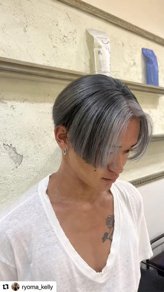 カラー 西村 遼馬のヘアスタイル