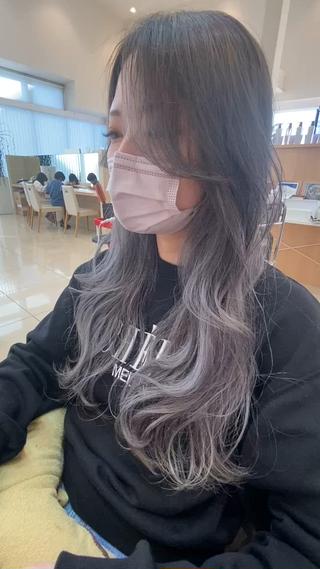 セミロング カラー プルエクステ/透明感 カラー✨KAZUKIのヘアスタイル