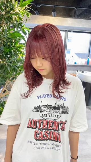 セミロング 【.ico】心斎橋 飛田ゆうきのヘアスタイル