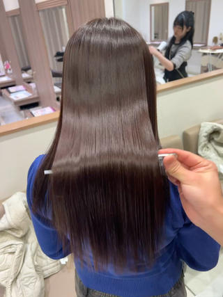 ロング "美髪"ストレート 矯正/佐野友尉のヘアスタイル