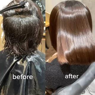 ミディアム パーマ 🫧髪質整形師 イケモトタクマ🎩のヘアスタイル