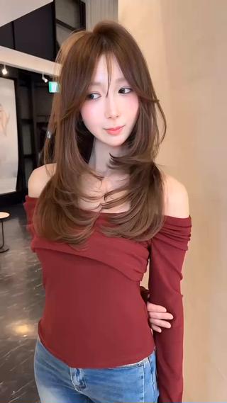 ロング カラー 中韓🇨🇳🇰🇷 🤍TAKAHIROのヘアスタイル