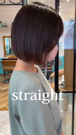 ショート 💎巻ける縮毛矯正/ 艶髪💎石渕智也のヘアスタイル