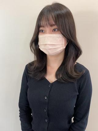 人気カラー︎顔まわりレイヤーカット︎イメチェンにおすすめ 
