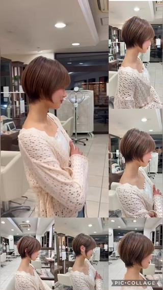 ショート カラー ✨髪質改善・縮毛矯正 専門美容室マーベルのヘアスタイル