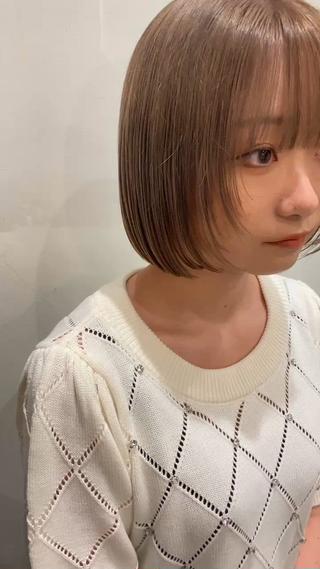 ミディアム カラー keshiki大名所属・安部 真輝のヘアスタイル