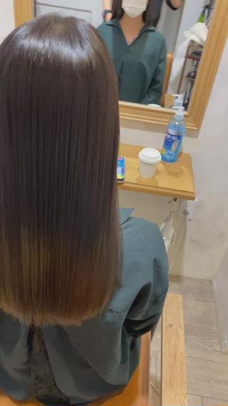 ロング カラー パーマ メンズ keshiki大名所属・安部 真輝のヘアスタイル