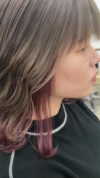 ミディアム カラー BOB🌟ハイトーン /ブリーチ/TAKUのヘアスタイル