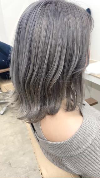 ミディアム カラー BOB🌟ハイトーン /ブリーチ/TAKUのヘアスタイル