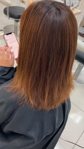 ミディアム 🫧ふくだ りな 🕊のヘアスタイル